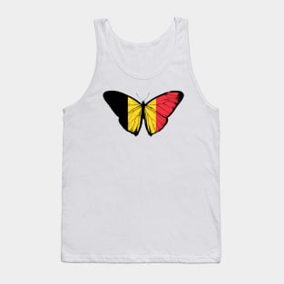 Vintage Belgium Butterfly Moth | Pray For Belgium and Stand with Belgium Tank Top